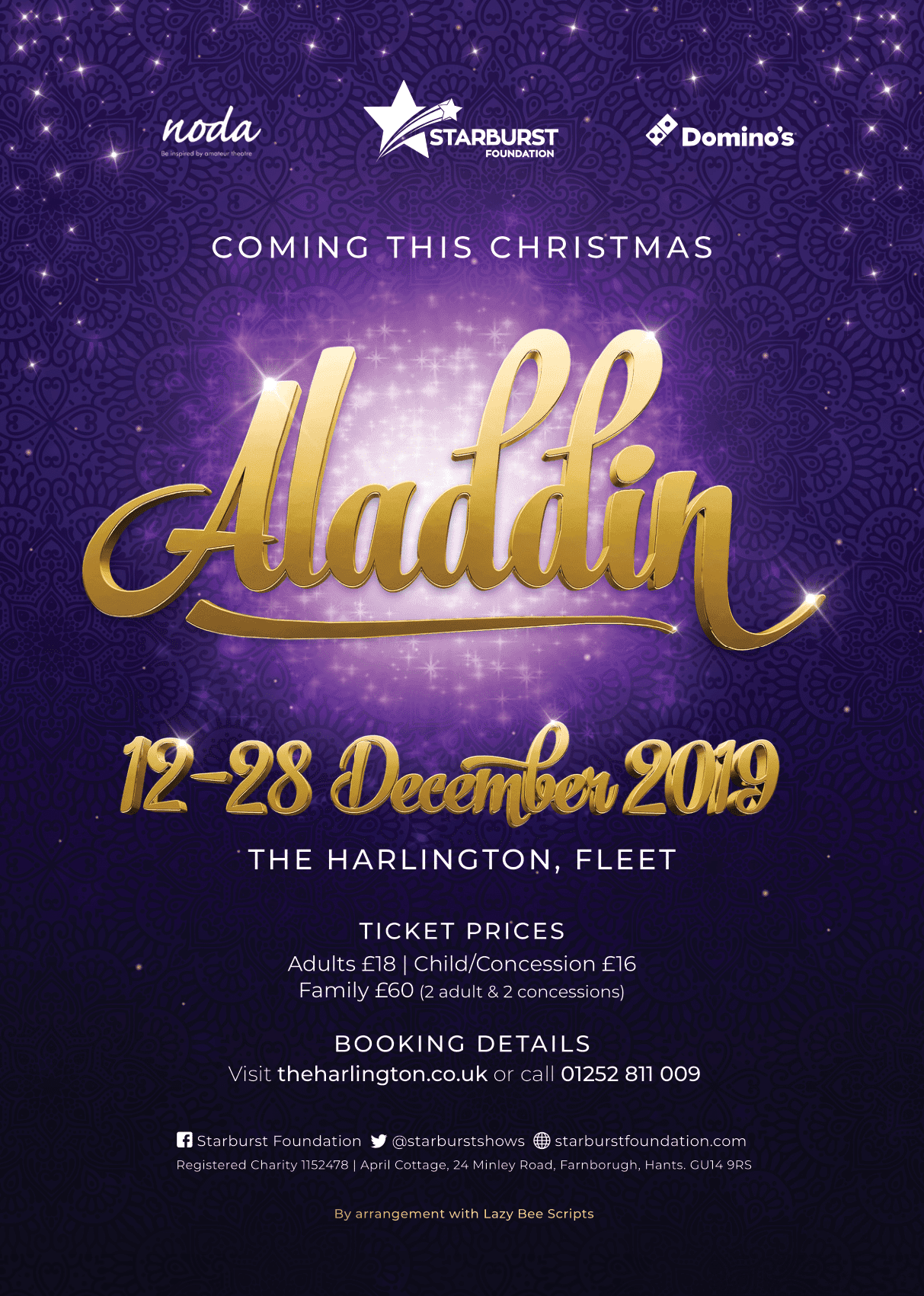 Aladdin - Panto 2019 - Poster